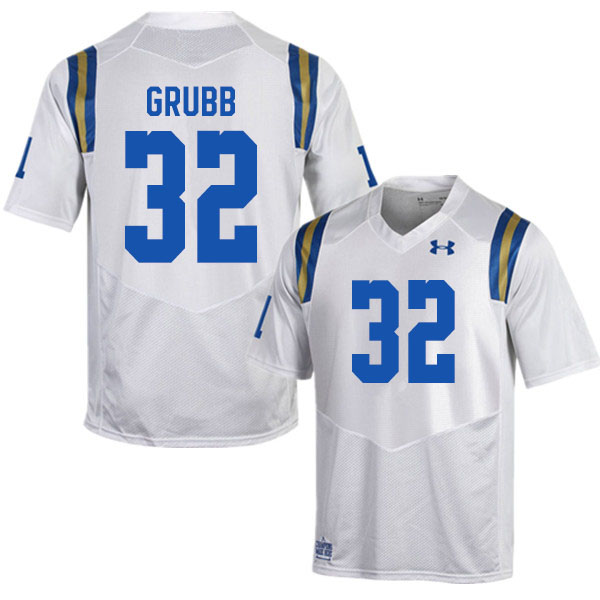 Men #32 Christian Grubb UCLA Bruins College Football Jerseys Sale-White - Click Image to Close